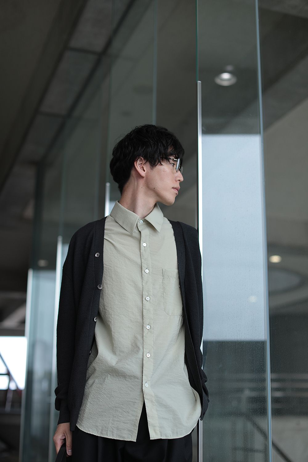 LEMAIRE - 【ラスト1点】CARDIGAN(DARK CARBON) | Acacia ONLINESTORE