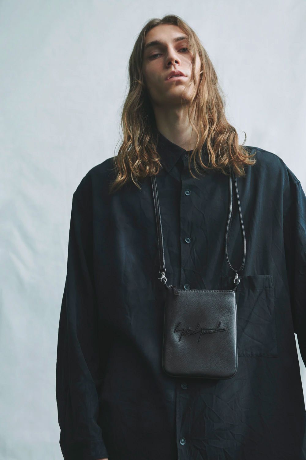 yohji yamamoto - 【discord】SIGNATURE POUCH(BLACK) | Acacia