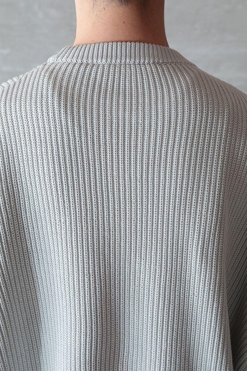 HED MAYNER - 【ラスト1点】TWISTED LONG SLEEVES SWEATER(ALBA GREY