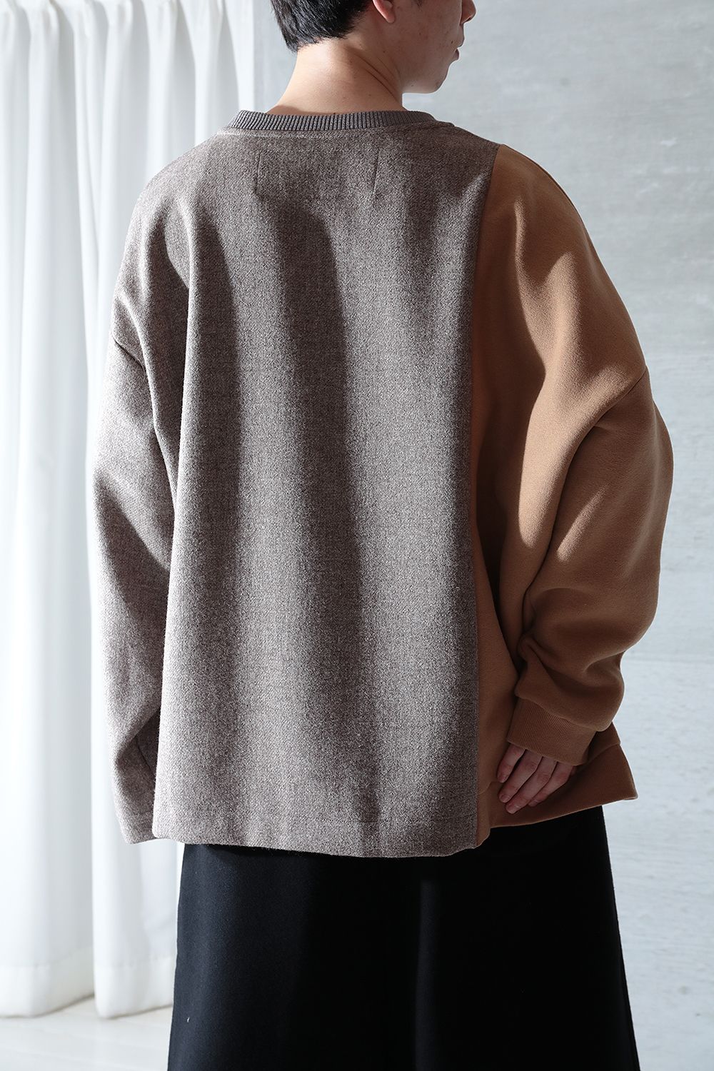 大流行中！ YOKE STOLE・gray 19aw Alpaca wool yoke long ALPACA ...