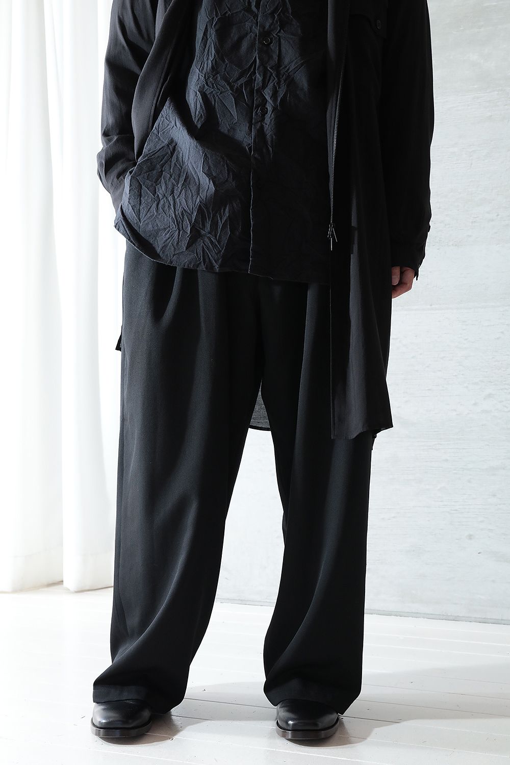 【yohji yamamoto】S-定番太ヒモP(BLACK) | Acacia ONLINESTORE