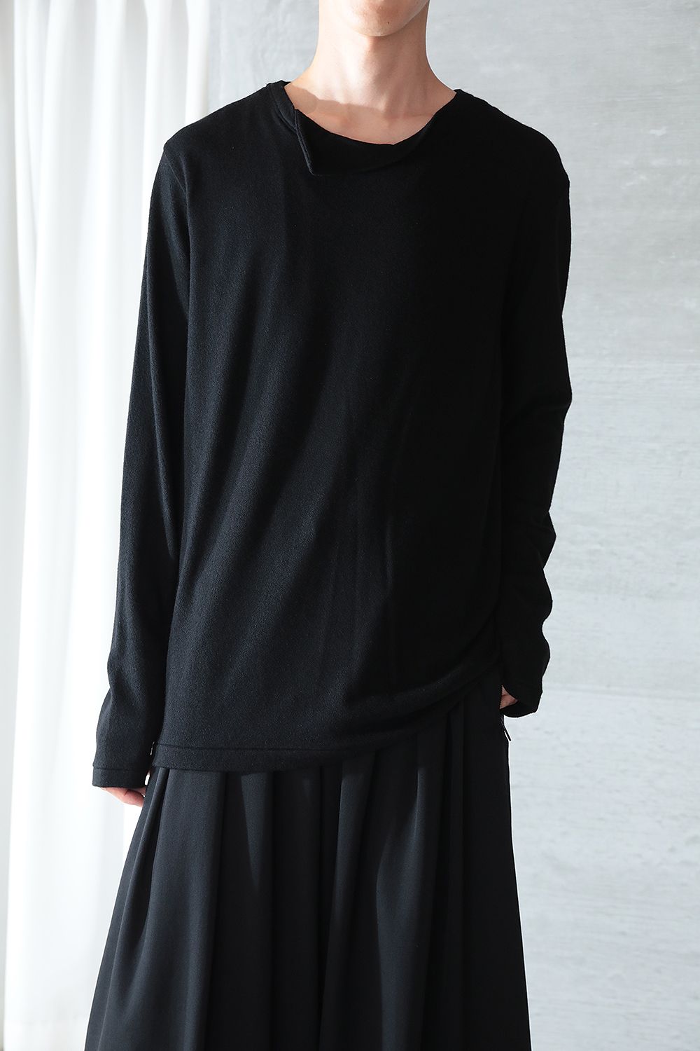 Y´s Yohji Yamamoto ヨウジヤマモト ドレープ ネック ニット-