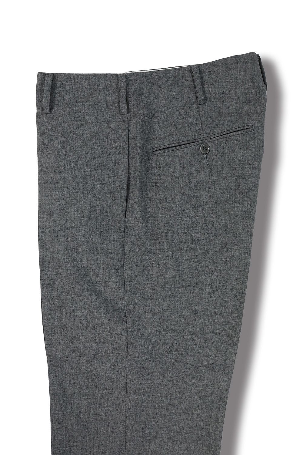 WEWILL - FLAT WAIST TROUSERS(GRAY) | Acacia ONLINESTORE