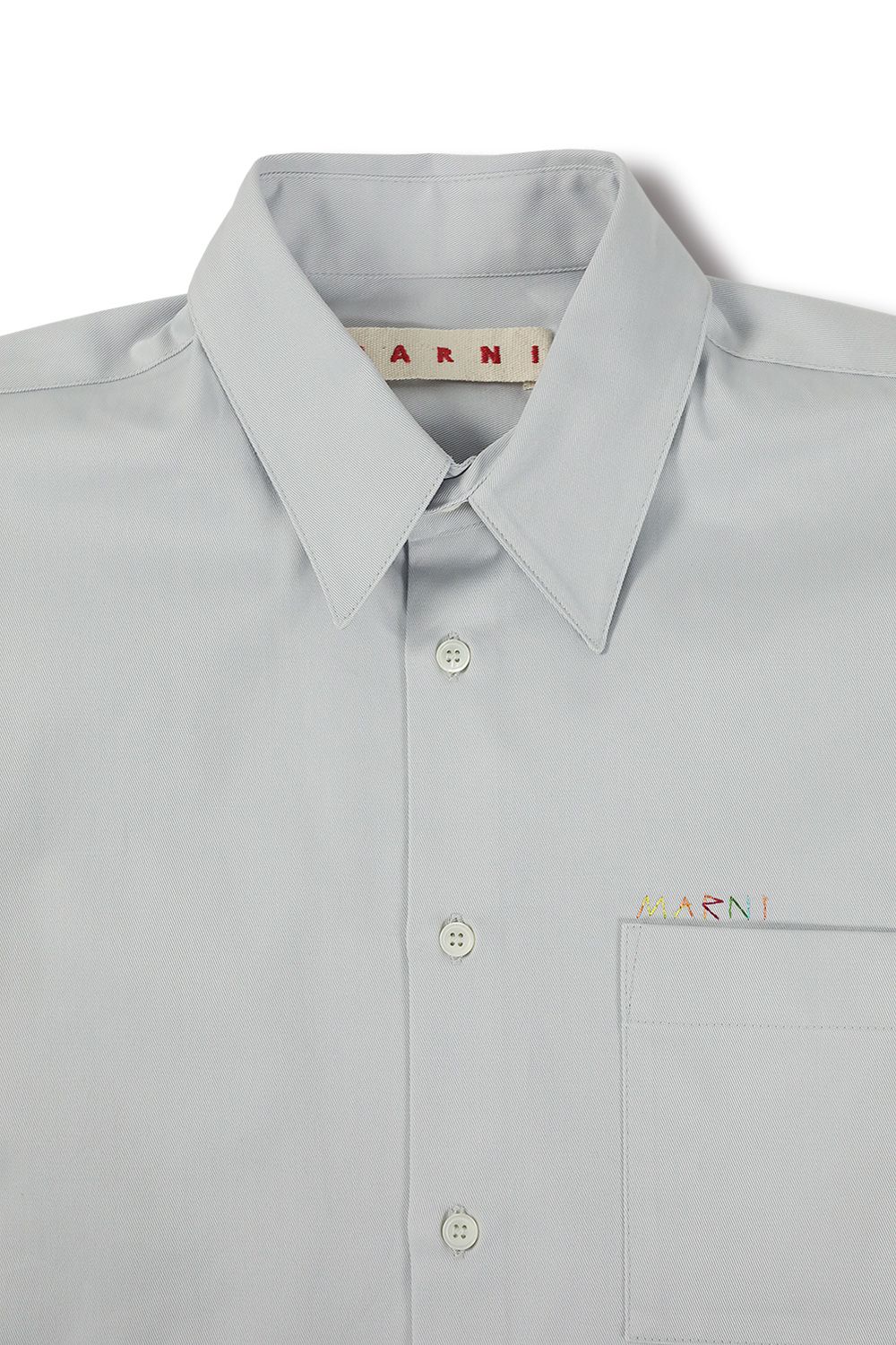 MARNI - COTTON GABARDINE REGULAR COLLAR SHIRTS(ICE