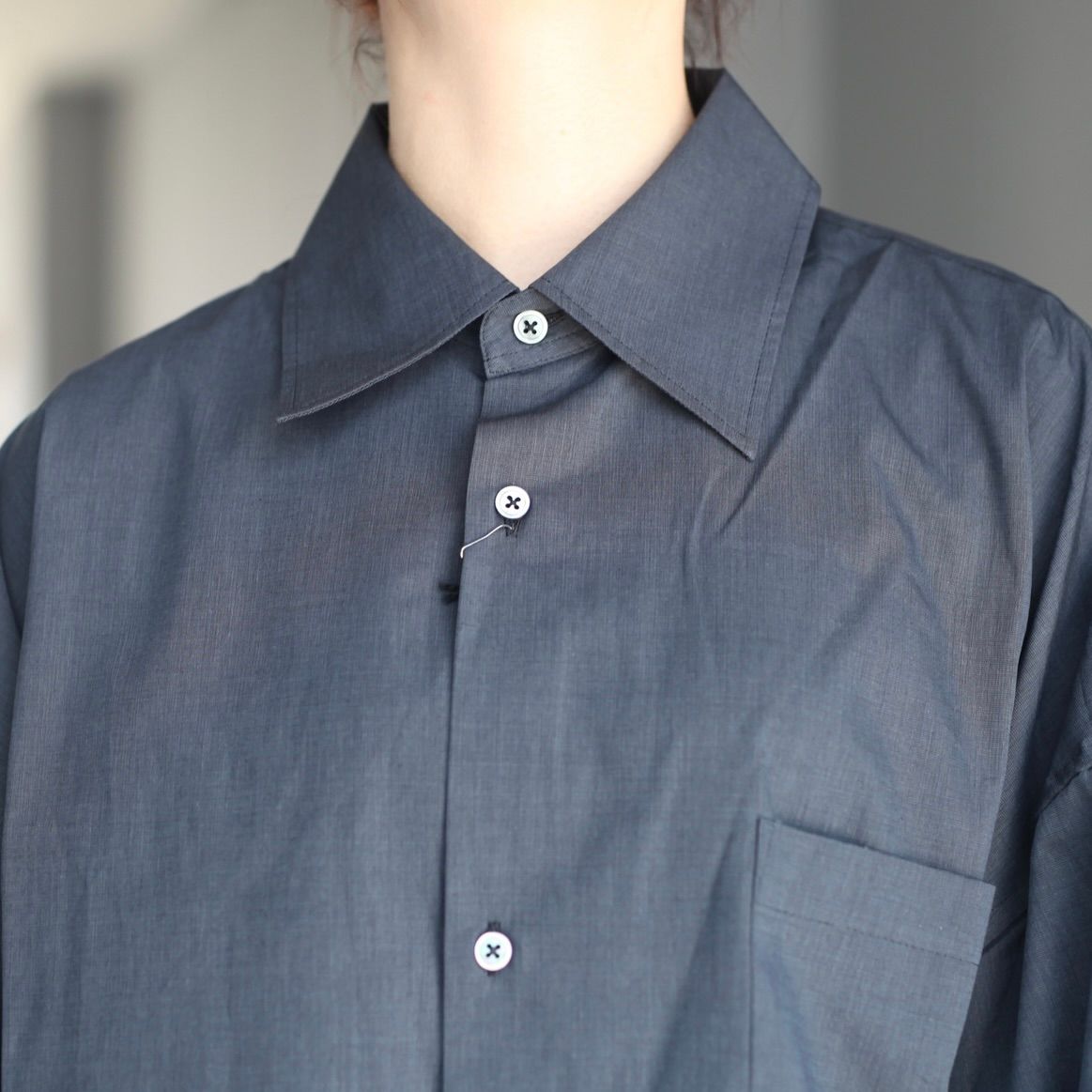 【残り一点】XXXXL レギュラーカラーL/Sシャツ