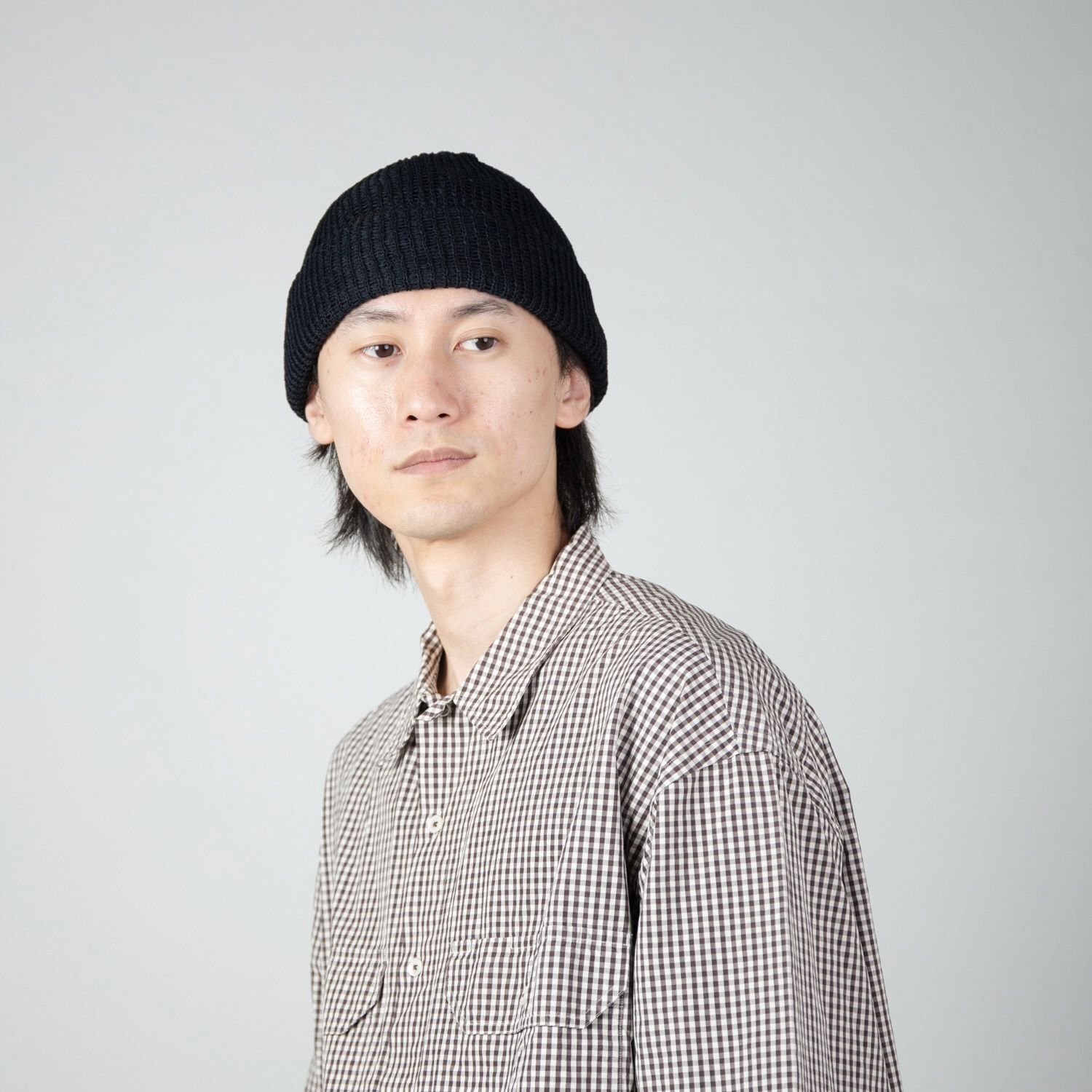 【残り一点】Sheer Mesh Short Knit Cap