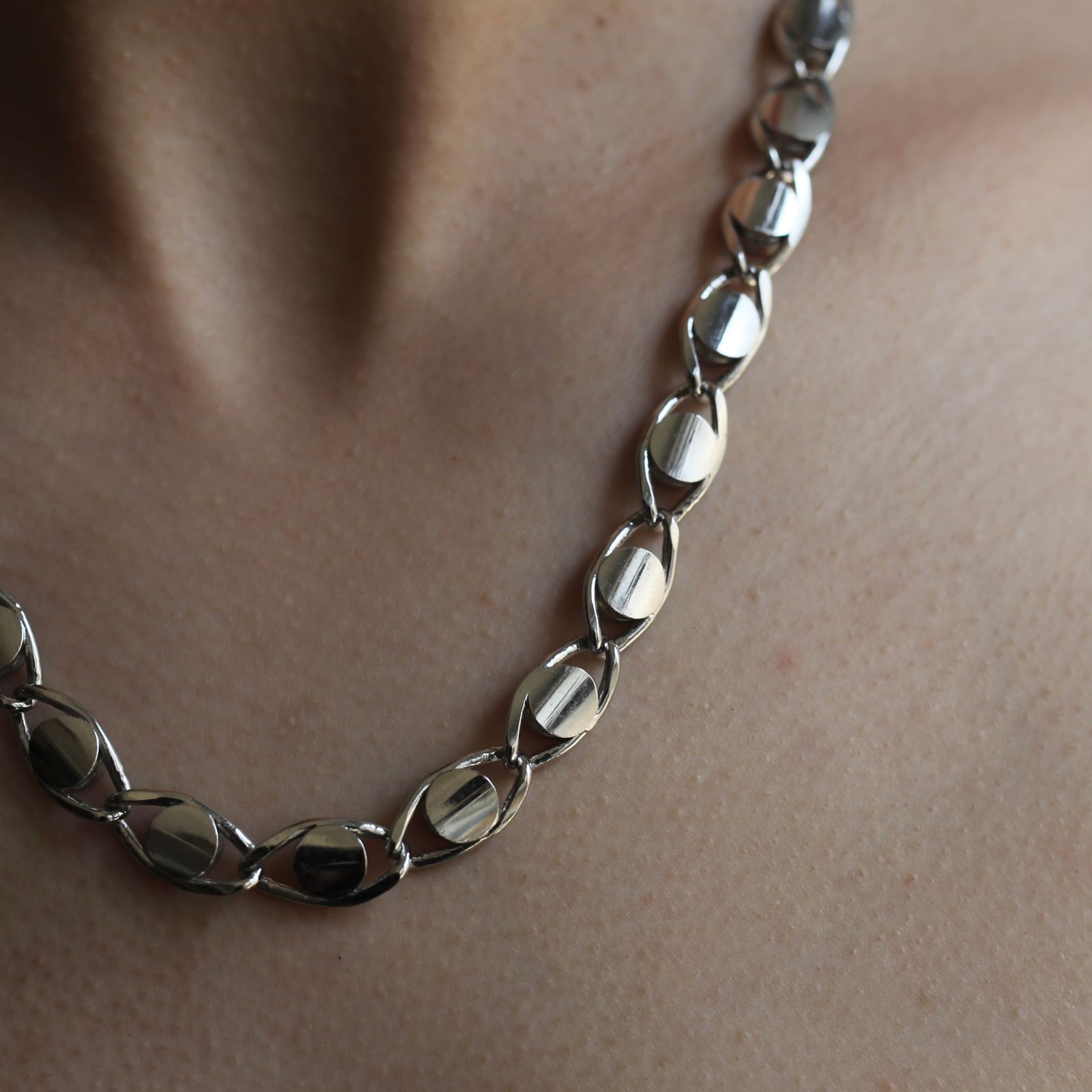 【残り一点】Eye Chain Necklace(SILVER)