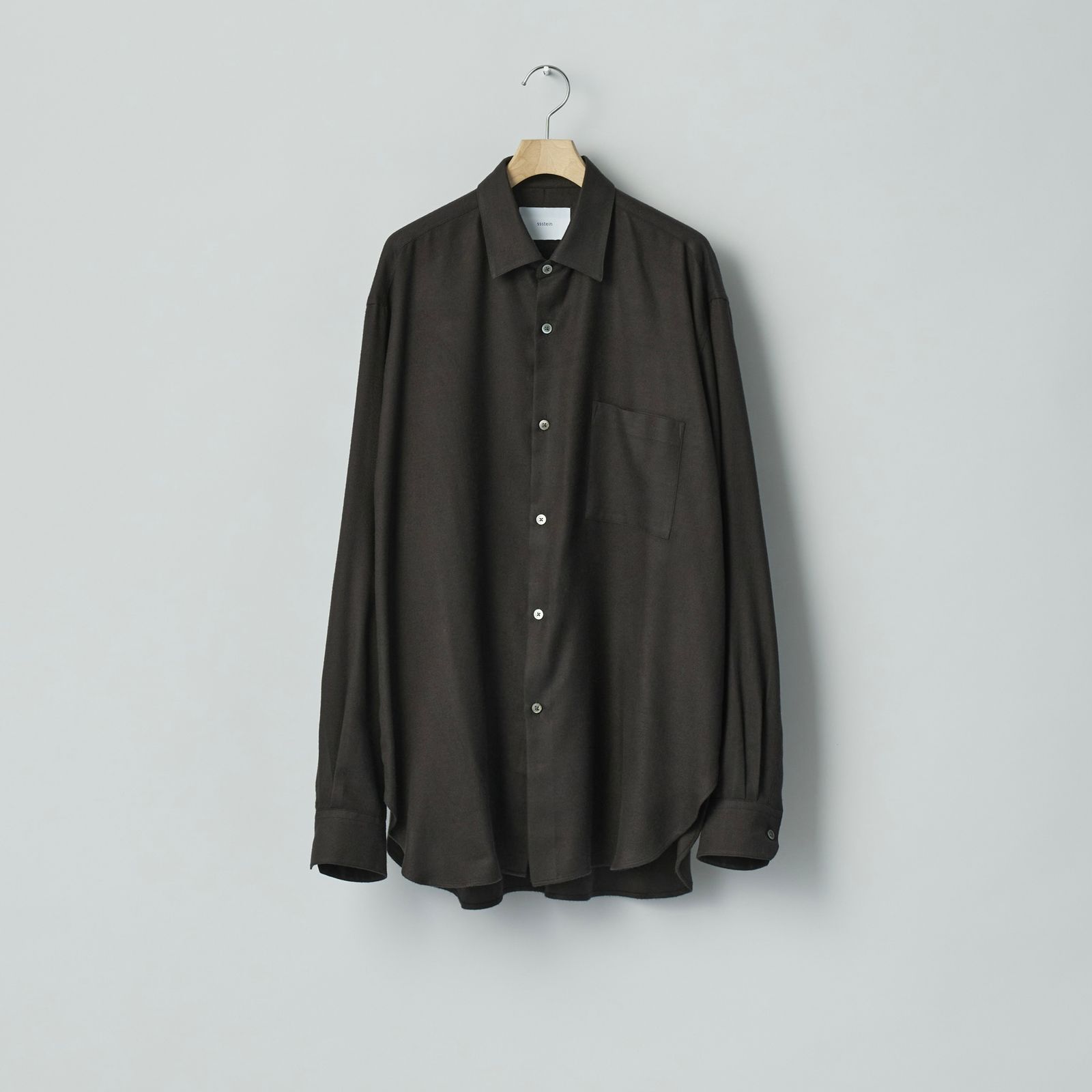 【残り一点】Rayon Silk Flannel Oversized Down Pat Shirt