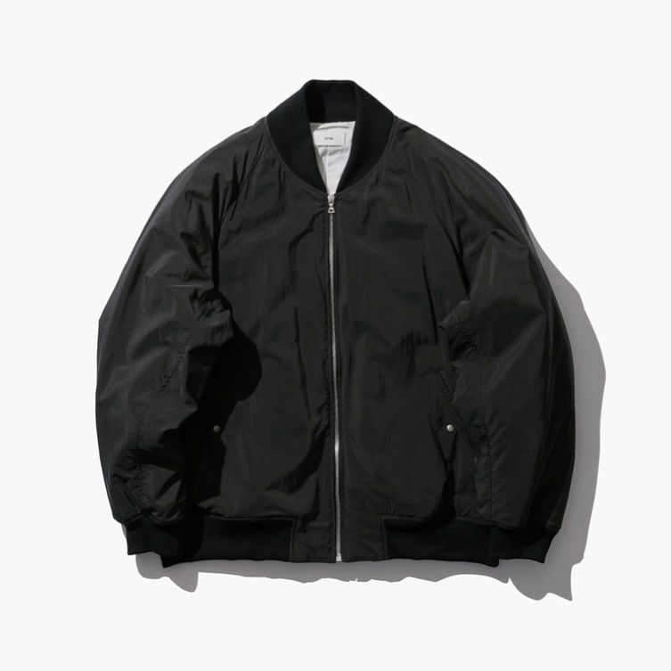 【残り一点】Fibril Nylon Satin Flight Jacket