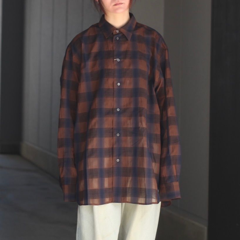 【残り一点】シズルチェックL/Sシャツ
