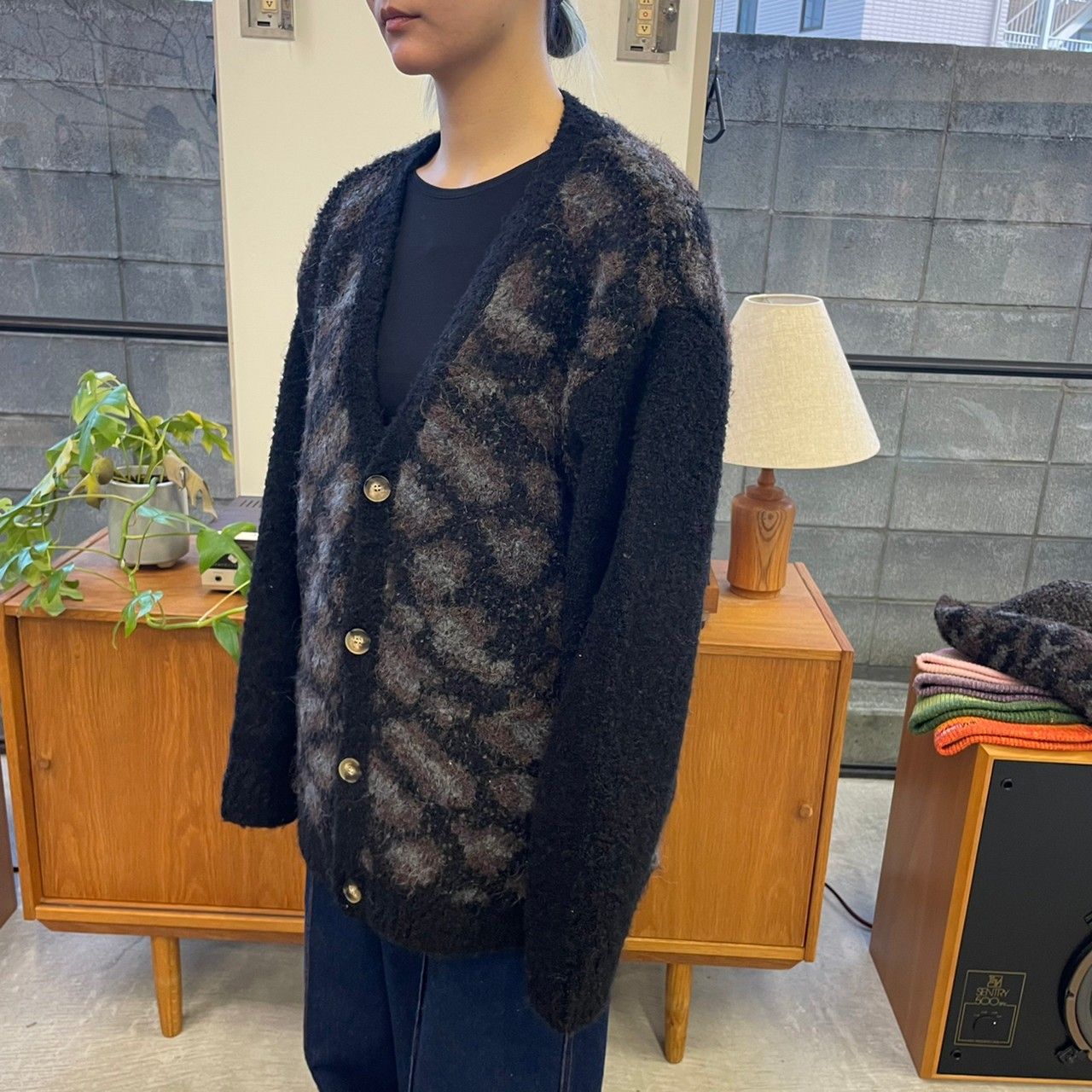 TTT MSW leopard knit レオパード カーディガン 22aw - カーディガン