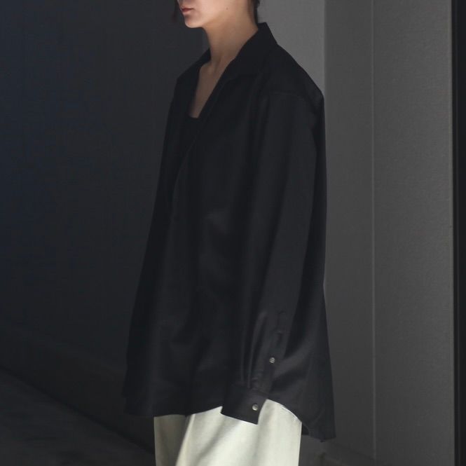 【残りわずか】Wool Flannel Oversized Skipper Shirt