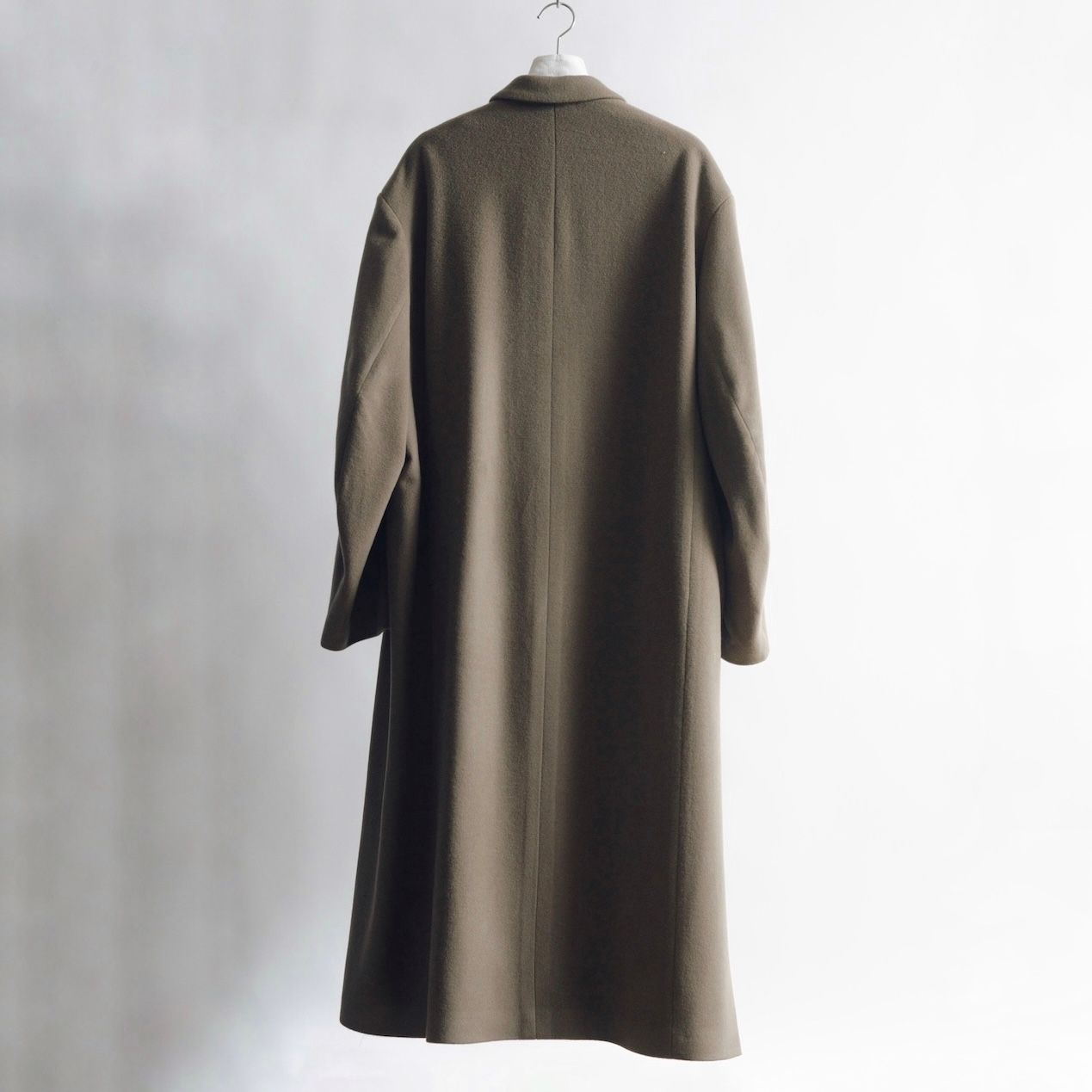 【残り一点】Draped Dart Wool Cashmere Chesterfield Coat