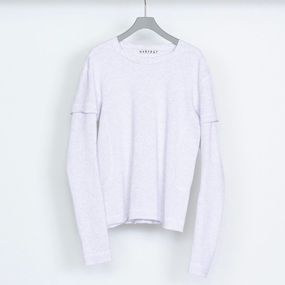 【残りわずか】Panneld Layerd Sleeve T-Shirt