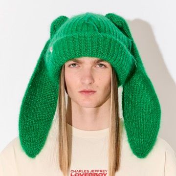 【残り一点】Mohair Chunky Rabbit Beanie