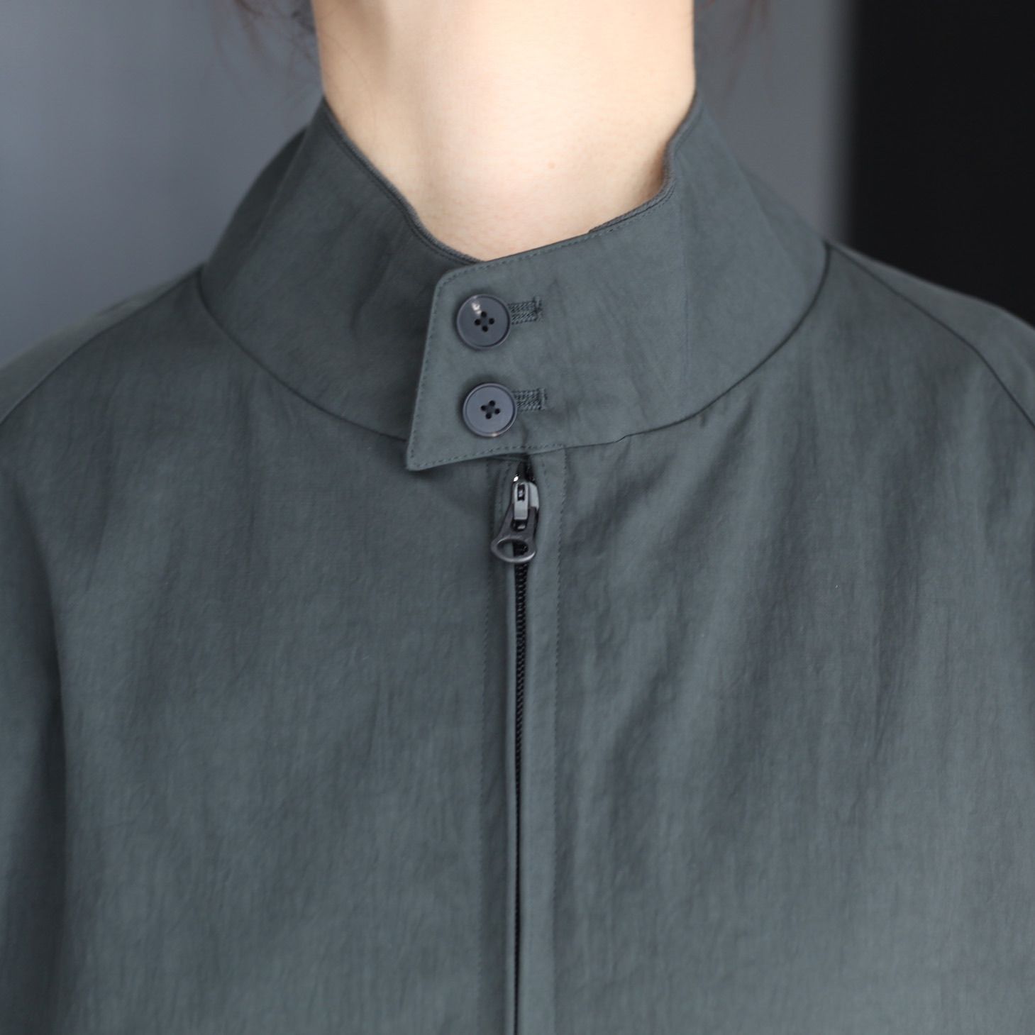 HIGH TWIST NYLON | HARRINGTON JACKET – ATON | エイトン