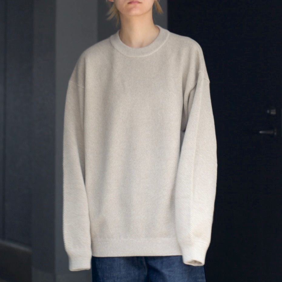 crepuscule - 【残りわずか】Moss Stitch L/S Sweat | ACRMTSM ONLINE 