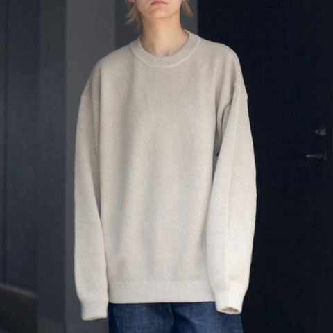 【残りわずか】Moss Stitch L/S Sweat
