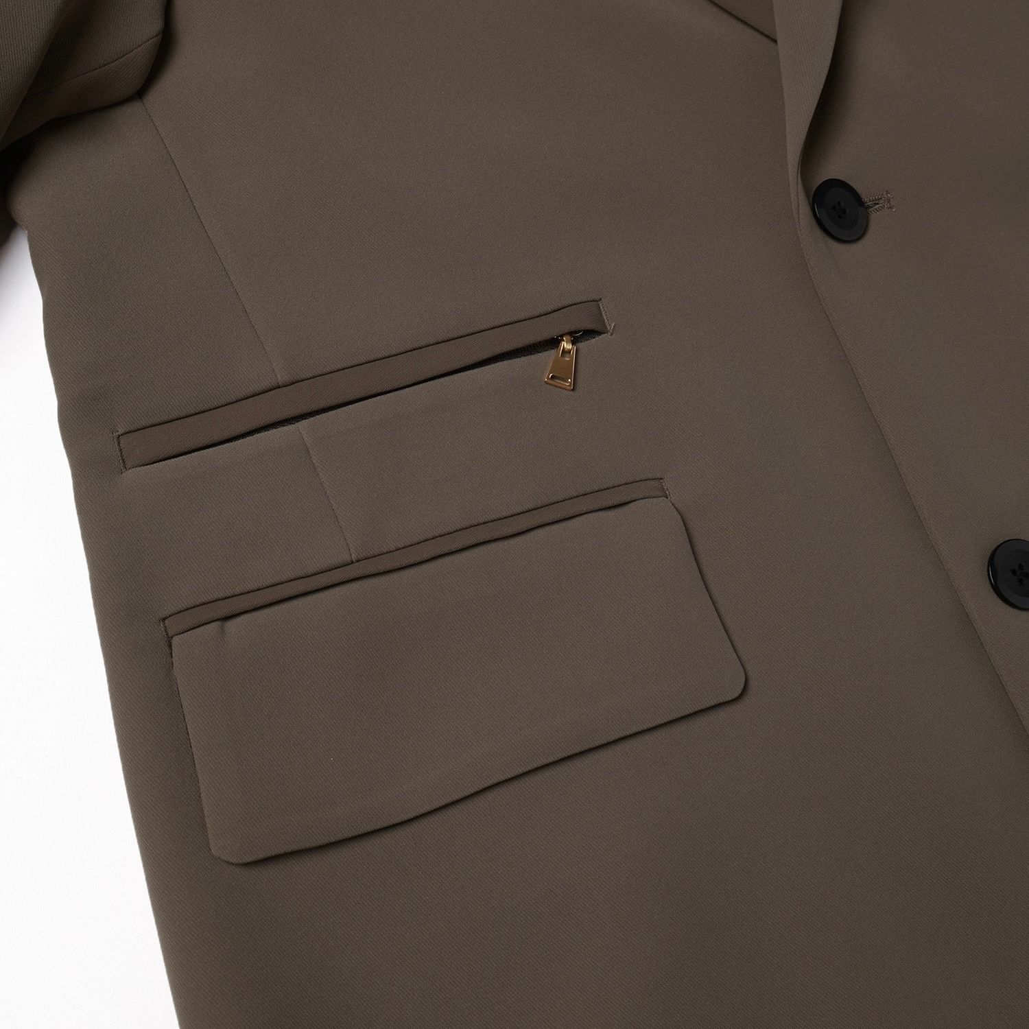 【残り一点】Double Cloth Twill Zip Pocket Tailored Jacket