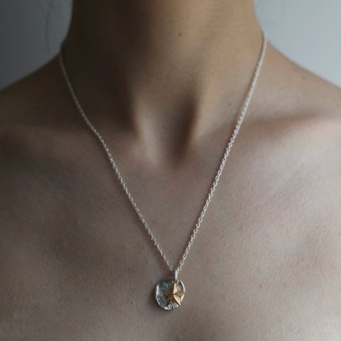 【残りわずか】Day breaker Pendant Daylight & Star(SILVER×GOLD)