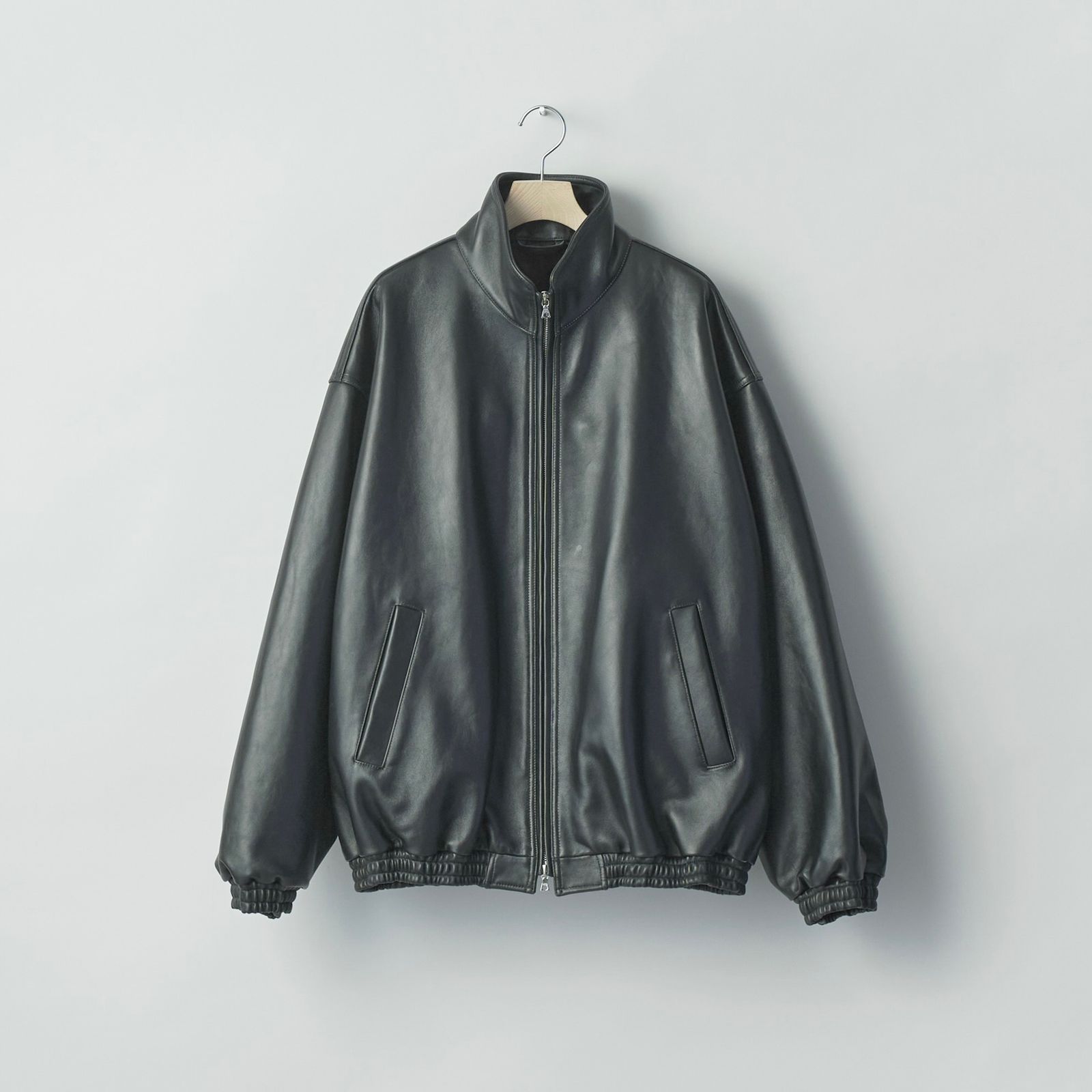 【残りわずか】Sheep Leather Stand Collar Jacket