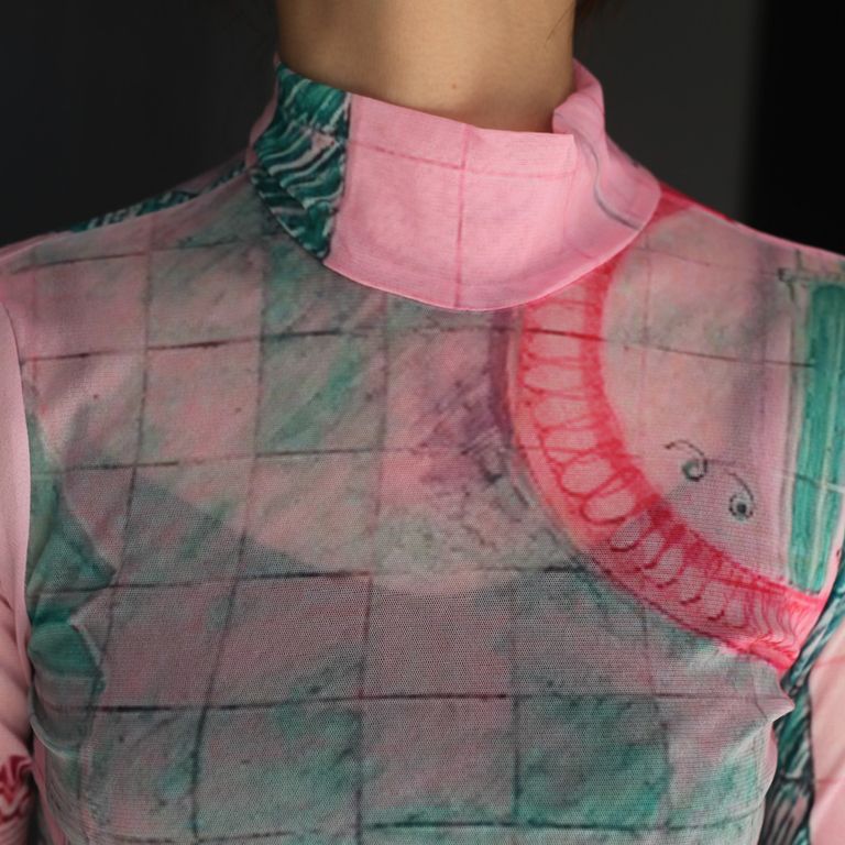 YOHEI OHNO - 【残り一点】Graphic Mesh Tops | ACRMTSM ONLINE STORE