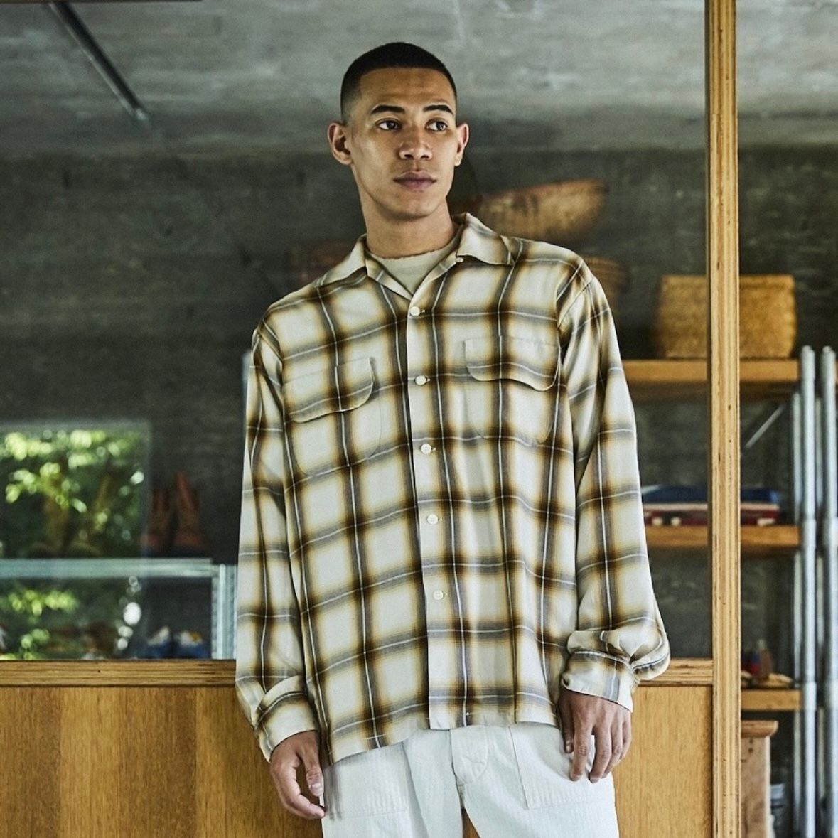【残り一点】Ombre Check Shirt