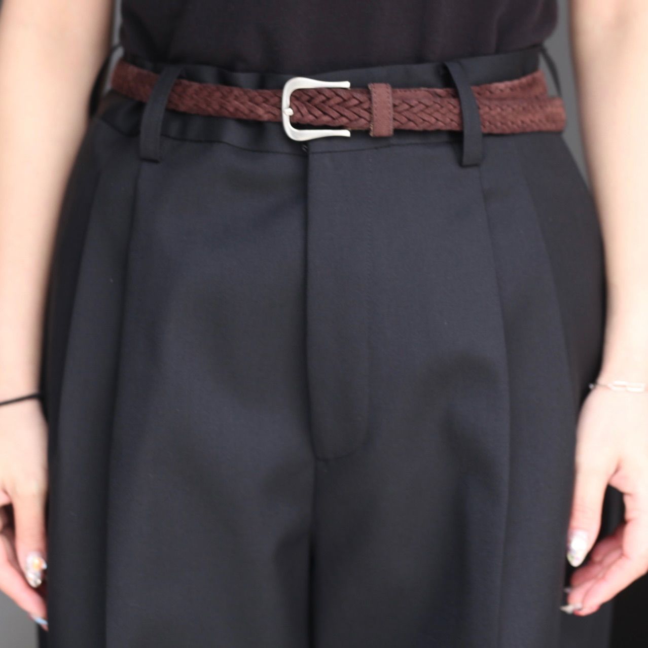 ssstein - 【残りわずか】Long Wide Trousers(2/72 WOOL