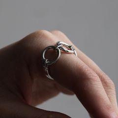 【お取り寄せ注文可能】Circle Chain Ring Large(SILVER)