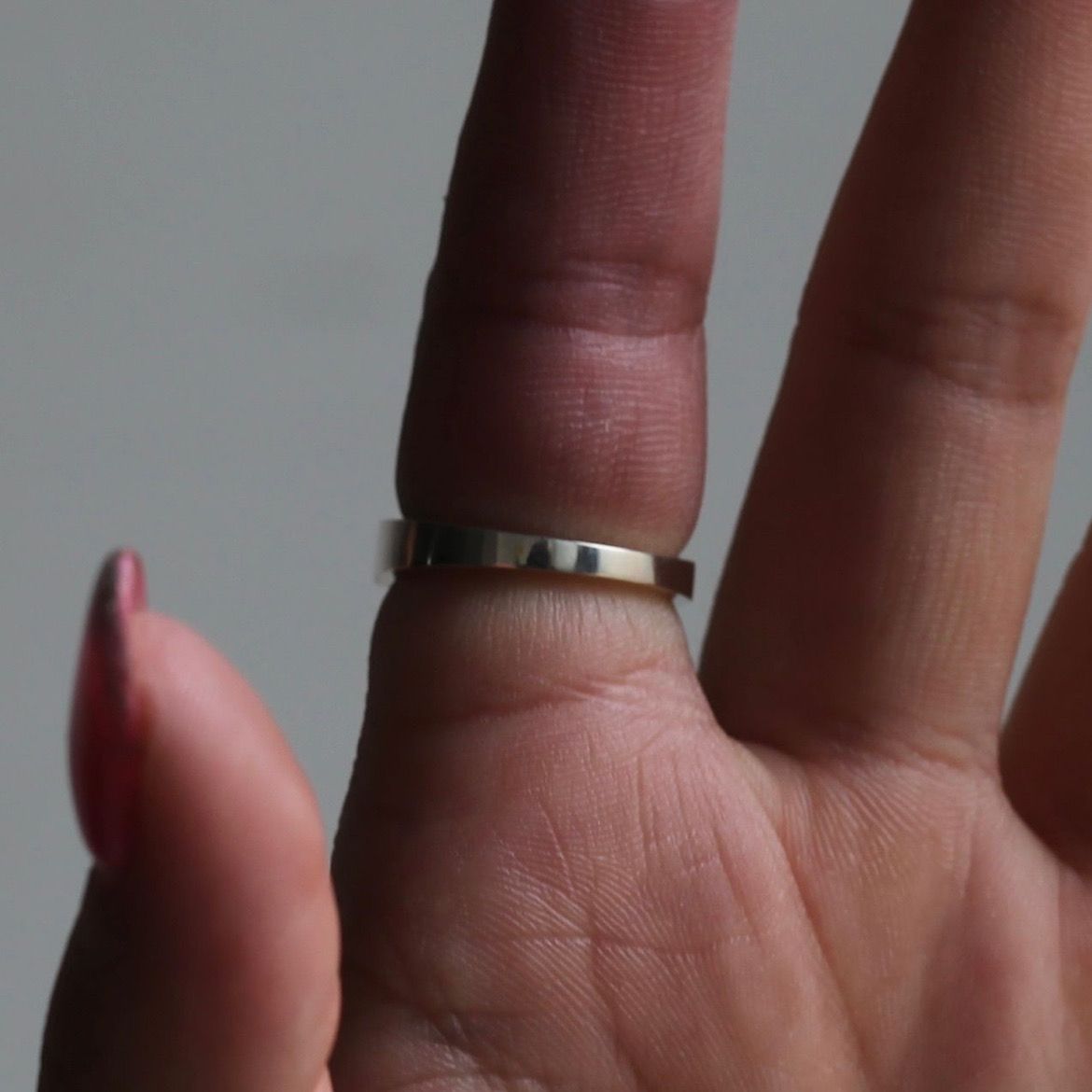 【お取り寄せ注文可能】Square Ring_4.5mm(SILVER)