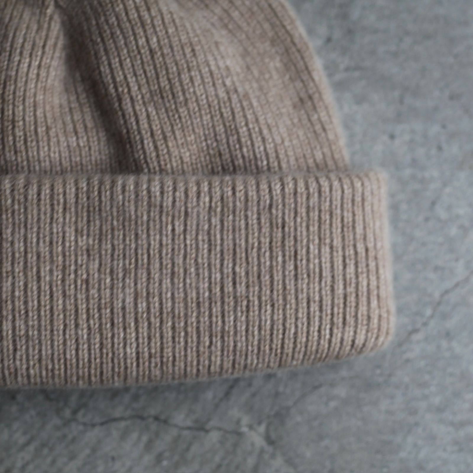 【残りわずか】Knit Big Watch Cap(CASHMERE)