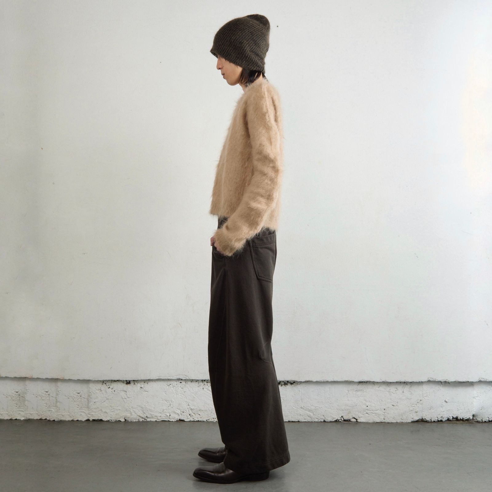【残り一点】Brushed Mohair V-Neck Sweater