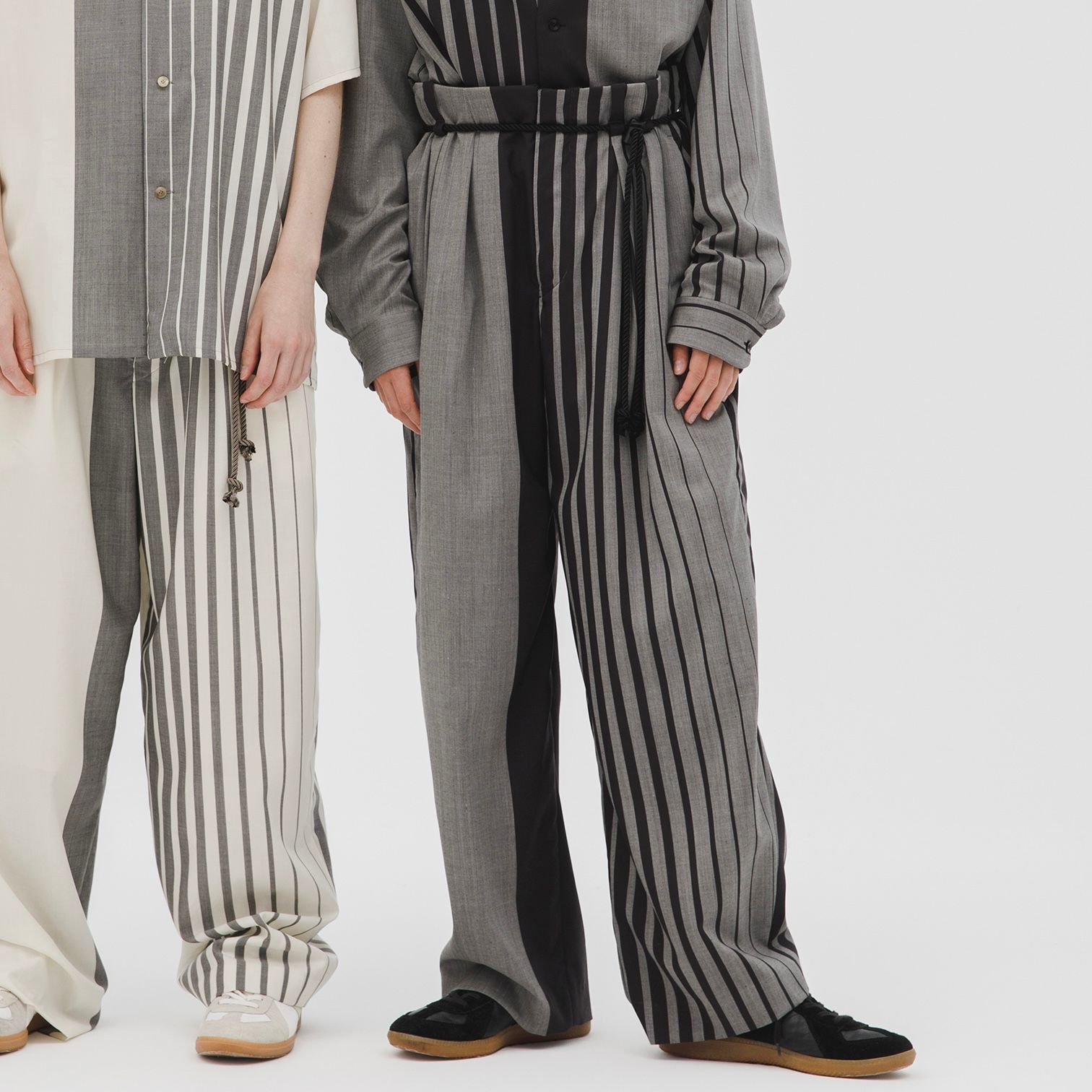 ETHOSENS - 【残り一点】Irregular Stripe Slacks | ACRMTSM ONLINE STORE