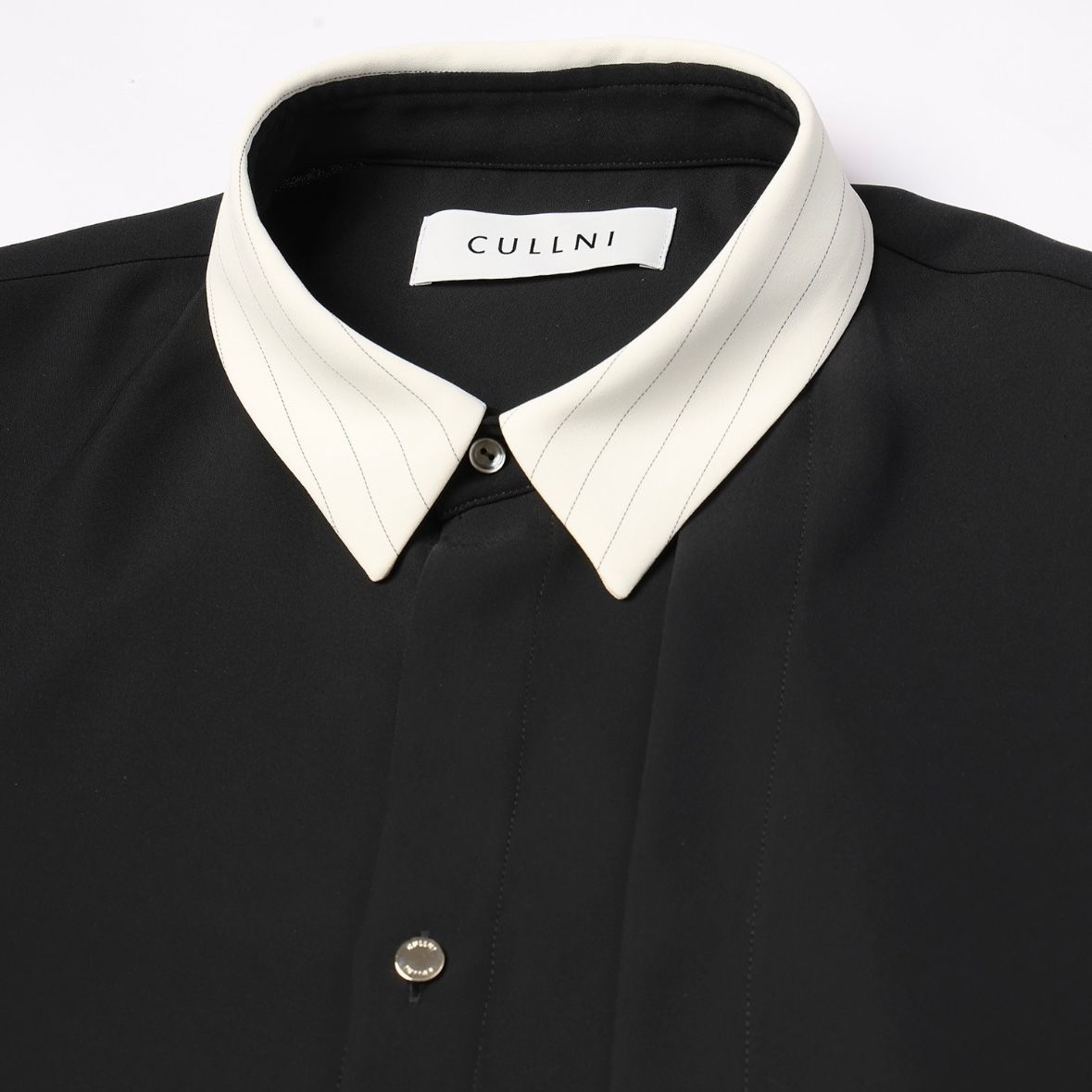 【残り一点】Double Satin Asymmetrical Layered Shirt