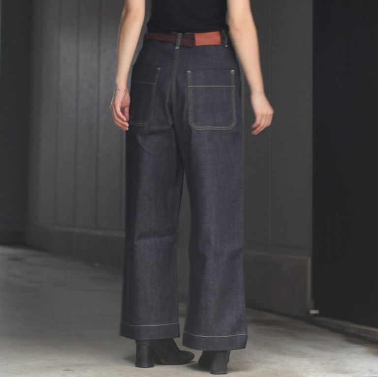 STUDIO NICHOLSON - 【残りわずか】Selvedge Denim Suede-Head Slack  