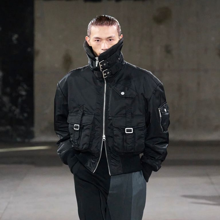 Feng Chen Wang - 【残り一点】Black Lapel Cargo Jacket | ACRMTSM 