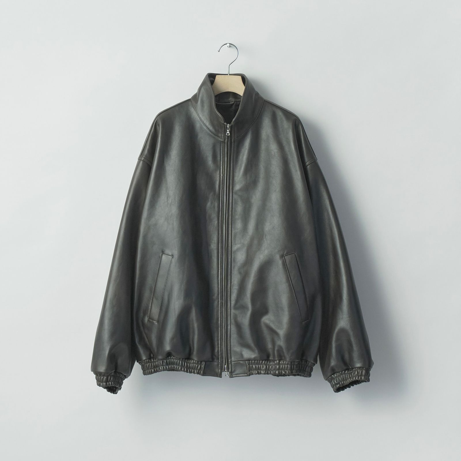 【残りわずか】Sheep Leather Stand Collar Jacket