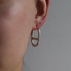 【お取り寄せ注文可能】Anchor Hoop Earring(SILVER_片耳用)
