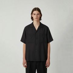 【残り一点】Cupro Open Collar Shirt
