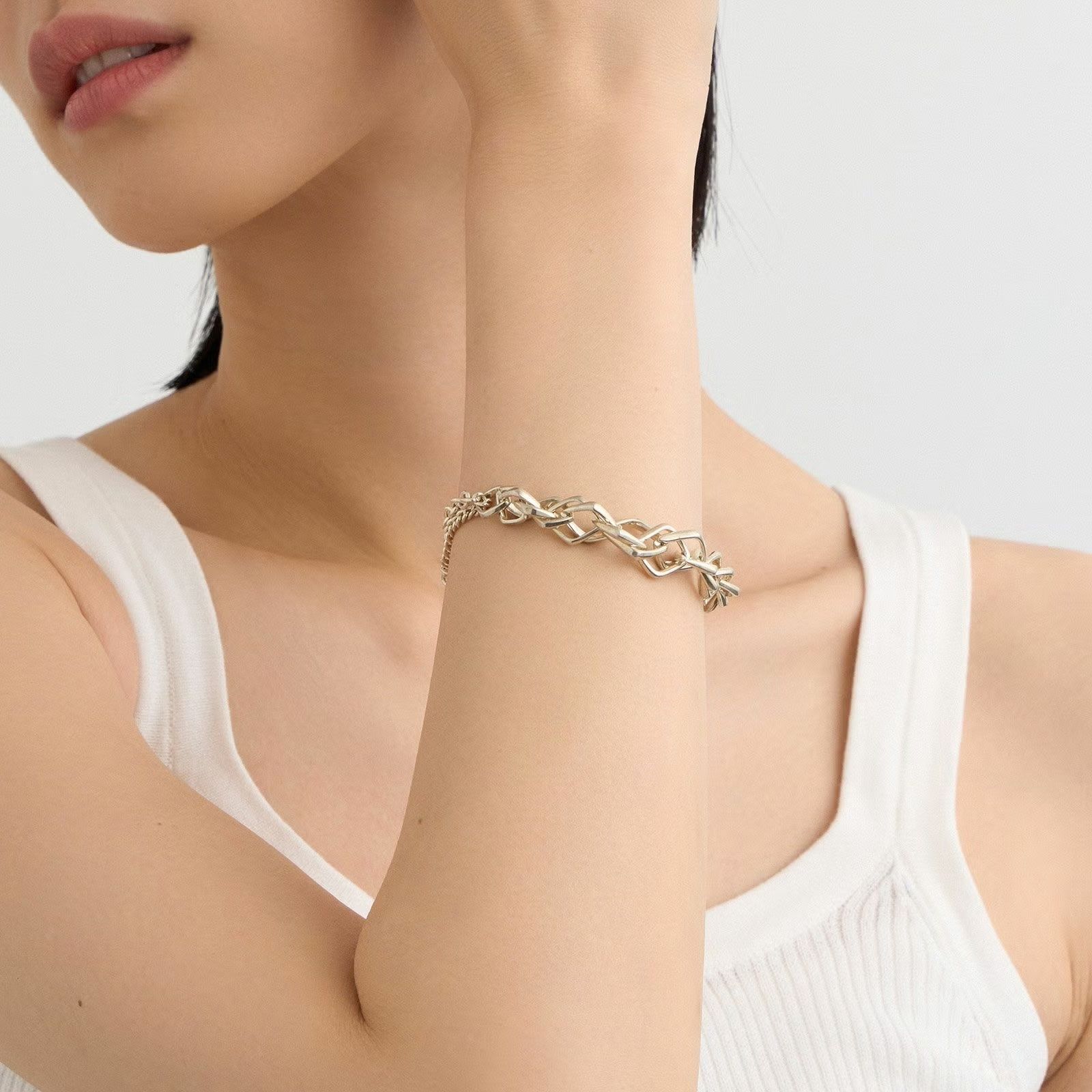 【お取り寄せ注文可能】Diamond Link Chain Bracelet