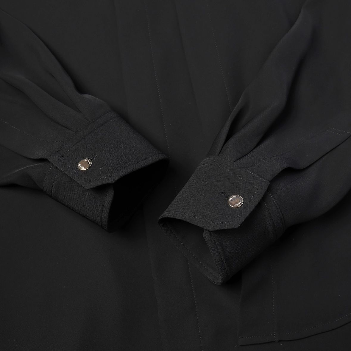 【残り一点】Double Satin Asymmetrical Layered Shirt