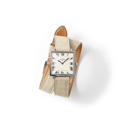 【残り一点】Carré Double Loop(MEN/STAINLEESS STEEL/CHAMPAGNE×BEIGE GRAY)