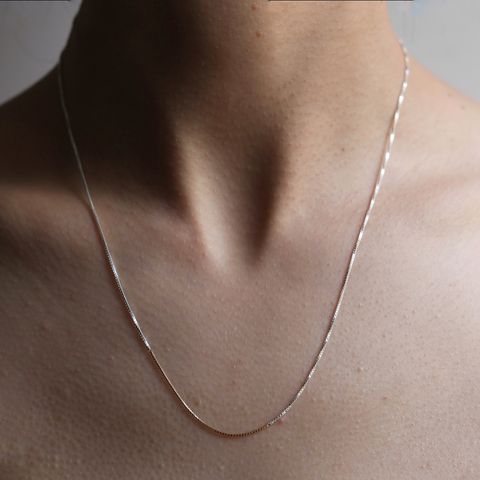 【お取り寄せ注文可能】Mix Chain Necklace(WHITE×GOLD)