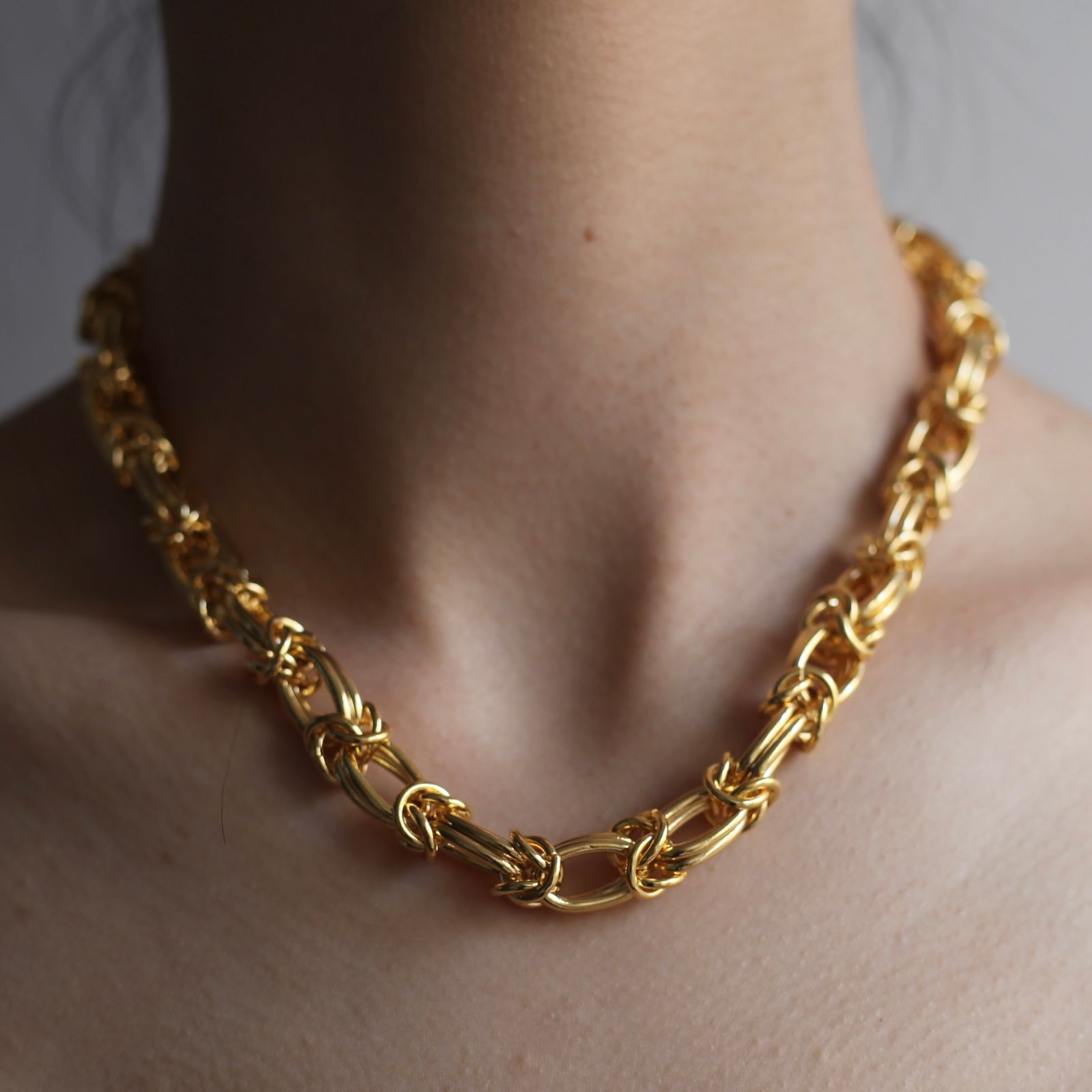 【残り一点】Braid Gold Chain Necklace