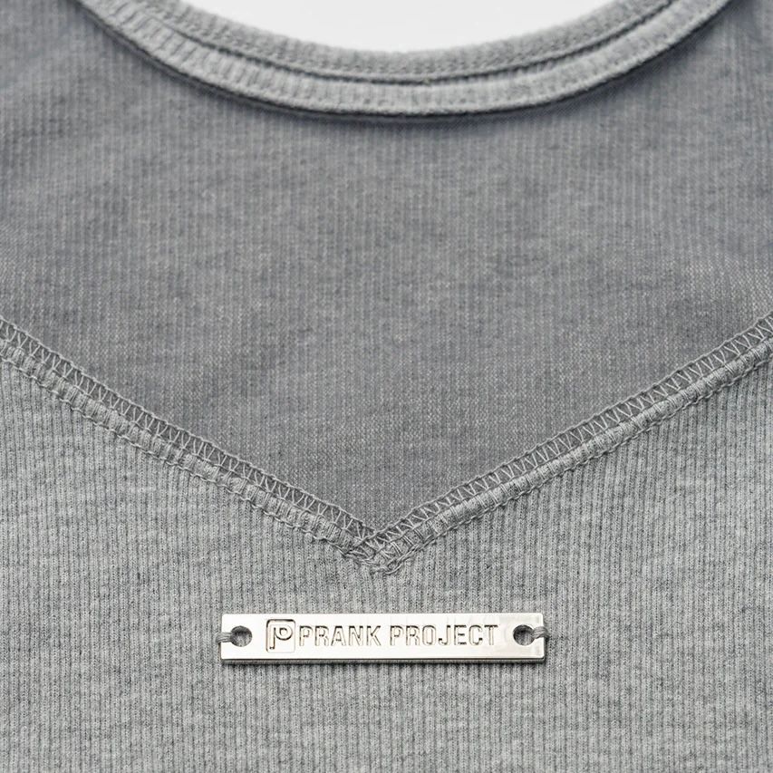 【残り一点】Front Logo Rib Tank Top