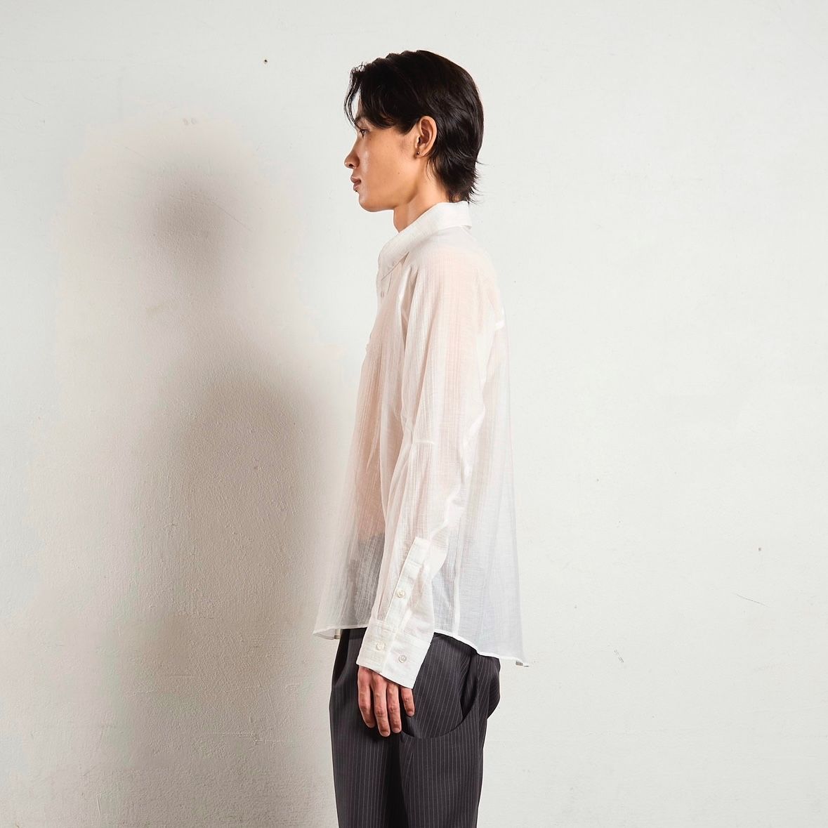 【残り一点】Semi Sheer French Seam Shirt