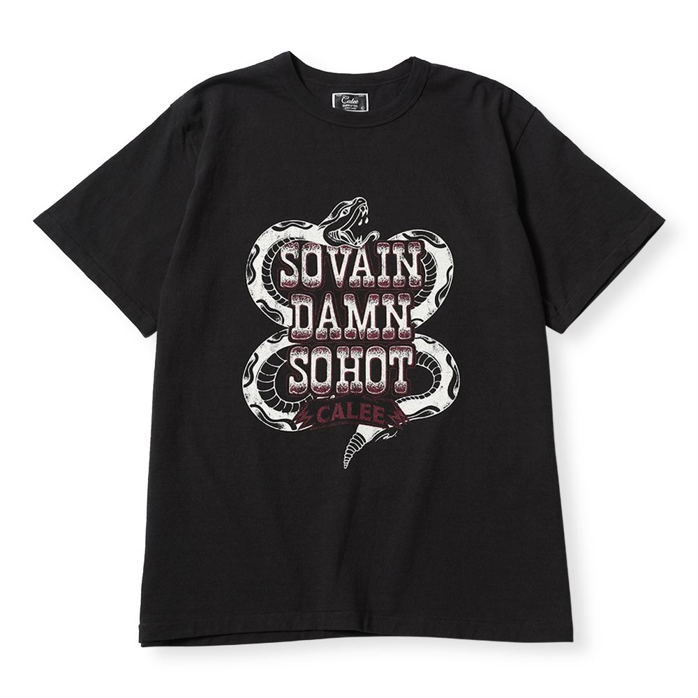 【残り一点】Garment Dye Snake Logo Tee