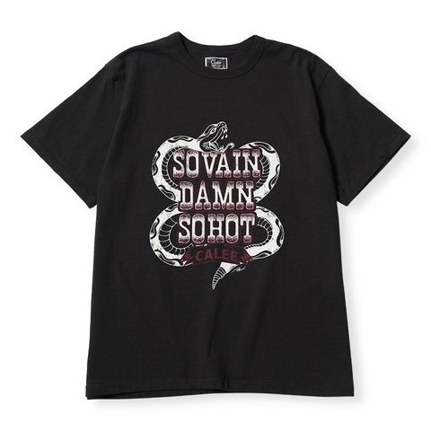 【残り一点】Garment Dye Snake Logo Tee