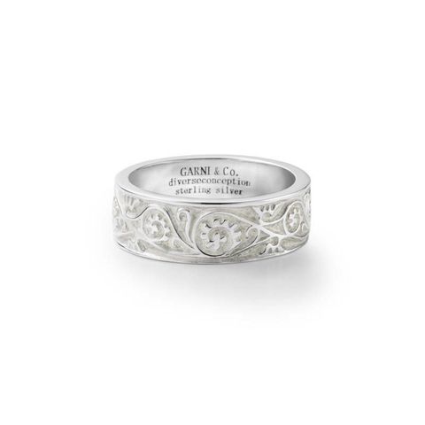 【お取り寄せ注文可能】Vine Pattern Ring_Light(WHITE)