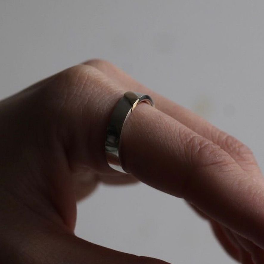 【残り一点】Vermeil Slash Ring(WHITE)